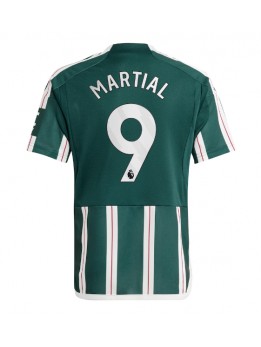 Billige Manchester United Anthony Martial #9 Bortedrakt 2023-24 Kortermet